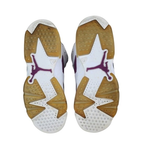 Air Jordan 6 Retro Grape Athletic Shoes Youth 4Y Womens 5.5 Purple White Sneaker - Picture 13 of 16
